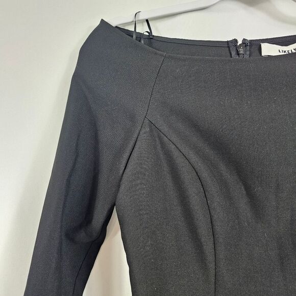 NWT Likely Meghan Off Shoulder Dress in Black - Size 0 - Picture 3 of 10